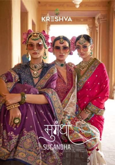 SUGANDHA BY KRESHVA DESIGNER SILK SAREES WHOLESALER IN INDIA